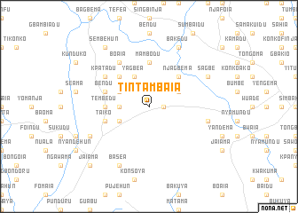 map of Tintambaia