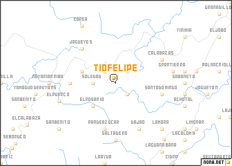 map of Tío Felipe