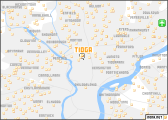 map of Tioga