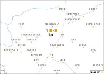 map of Tioka