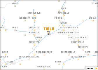 map of Tiolo
