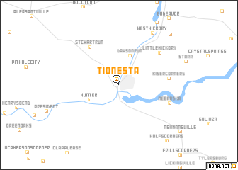 map of Tionesta