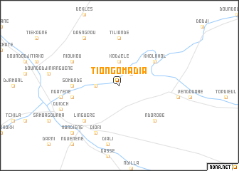 map of Tiongo Madia