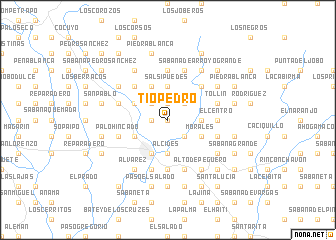 map of Tío Pedro