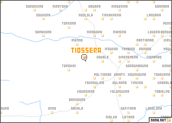 map of Tiosséra