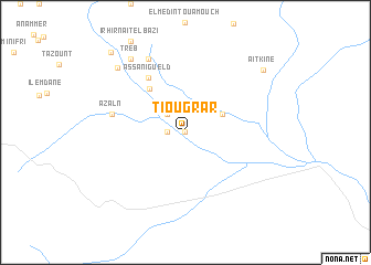 map of Tiougrar