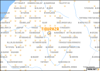 map of Tiourhza