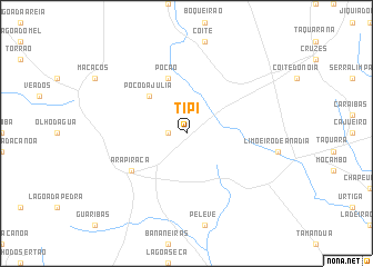 map of Tipi