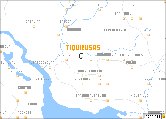 map of Tiquirusas