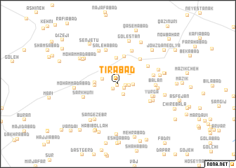 map of Tīrābād