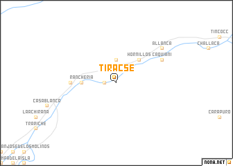 map of Tiracse