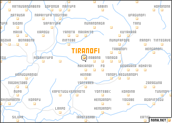 map of Tiranofi