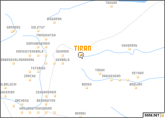 map of Tīrān