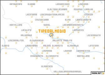 map of Tireo al Medio