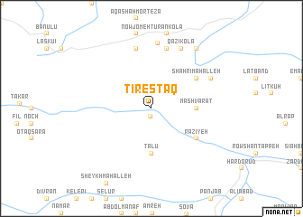 map of Tīrestāq