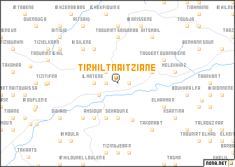 map of Tirhilt-n-Aït Ziane