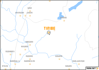 map of Tiribe