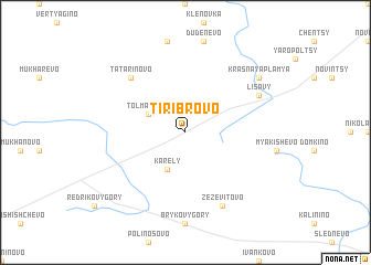 map of Tiribrovo