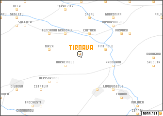 map of Tîrnava