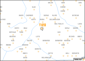 map of Tʼiro