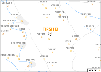 map of Tîrşiţei