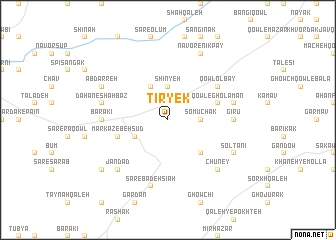 map of Tīr Yek