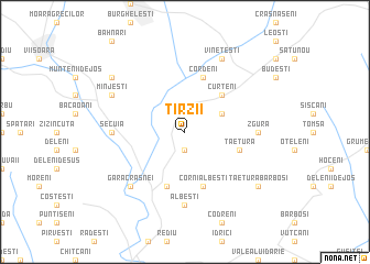 map of Tîrzii