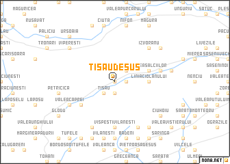 map of Tisău de Sus