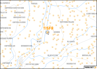 map of Ţişfā