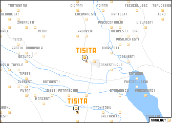 map of Tişiţa