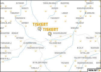 map of Tiskert