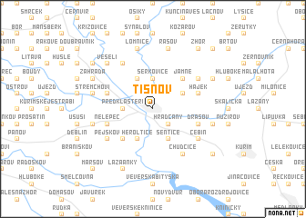 map of Tišnov