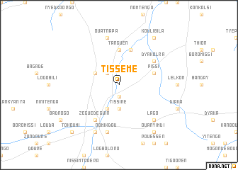 map of Tissémé