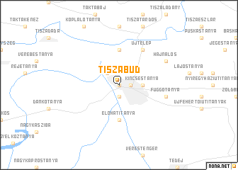 map of Tiszabůd