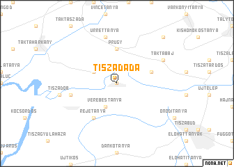 map of Tiszadada
