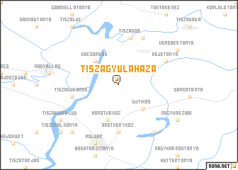 map of Tiszagyulaháza