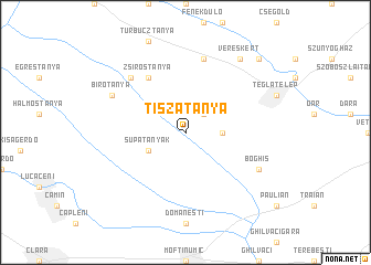 map of Tiszatanya