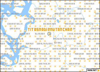 map of Titās Nadir Nutan Char