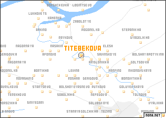 map of Titebekova
