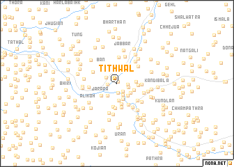 map of Tithwāl