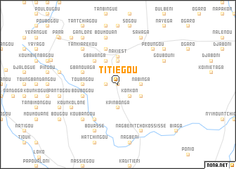 map of Titiégou