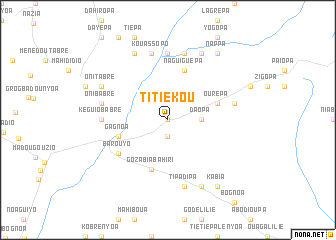 map of Titiékou