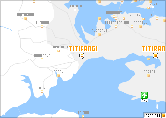 map of Titirangi