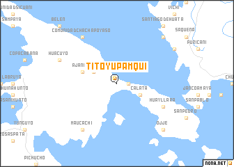 map of Tito Yupamqui