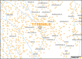 map of Titrānwāla