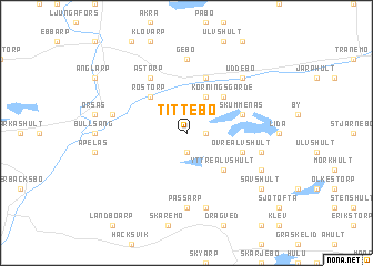 map of Tittebo
