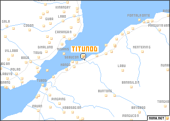 map of Titunod