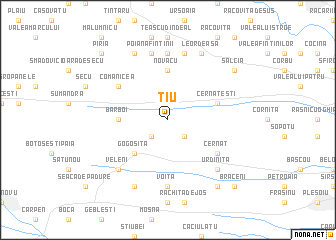 map of Ţiu