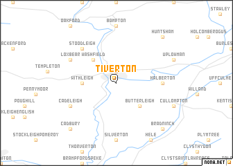 map of Tiverton