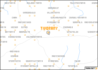 map of Tivorány